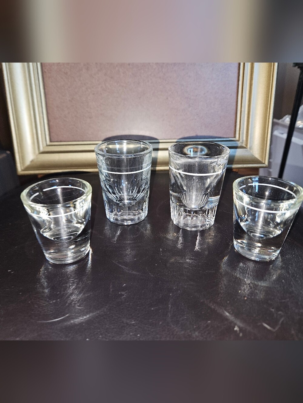 Vintage Anchor Hocking Clear Glass Shot Glasses – Set of 4